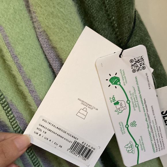 Hockney Lakeside High Split Halter Midi Dress by House of Sunny - Picture 4 of 5